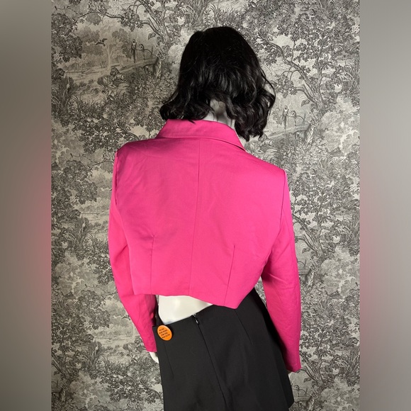 Pink Cropped Blazer - Picture 3 of 8